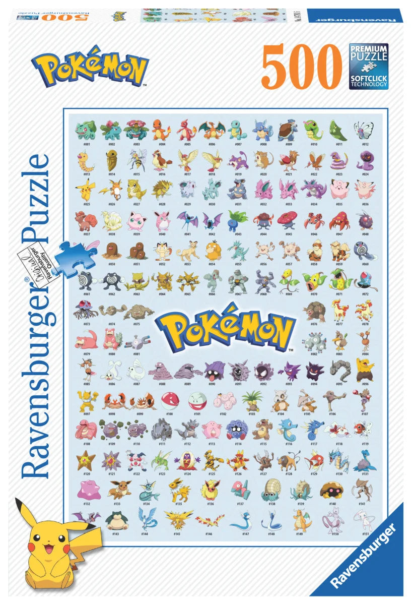 Pokemon Puslespill 500 brikker - Ravensburger