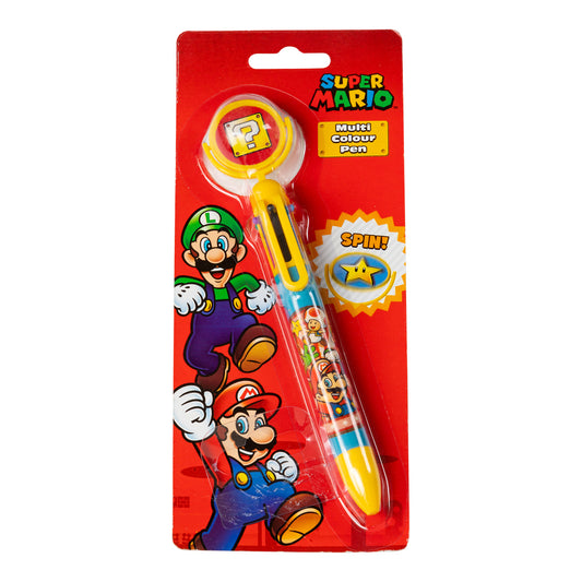 Super Mario penn med 6 forskjellige farger