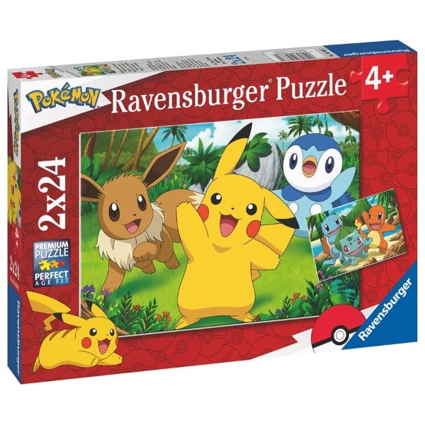 AltavSpill.no Pokemon Puslespill 24 Brikker 2 pack - Ravensburger