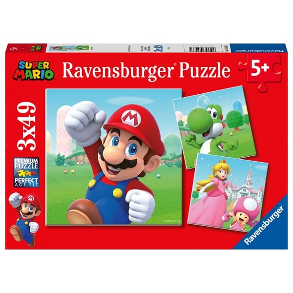 AltavSpill.no Super Mario Puslespill 3x49 brikker - Ravensburger