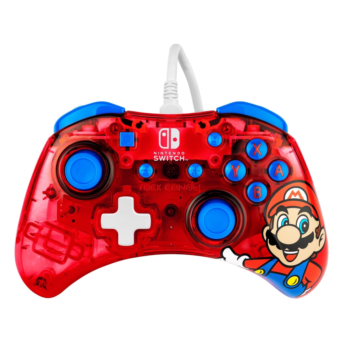 Rock Candy Kontroller med ledning med bilde av Mario